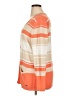 Basler 100% Polyester Stripes Orange Cardigan Size EU 46 / US 16 - photo 5