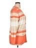 Basler 100% Polyester Stripes Orange Cardigan Size EU 46 / US 16 - photo 4