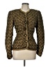 Collection Jeanne Marc 100% Polyester Tweed Gold Jacket Size 12 - photo 1