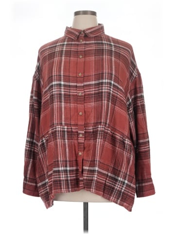 American Eagle Outfitters Long Sleeve Button-Down Shirt (view 1)