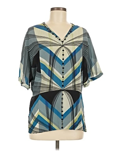 Robert Graham Short Sleeve Silk Top (view 1)