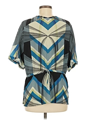 Robert Graham Short Sleeve Silk Top (view 2)