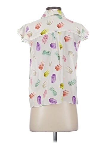 Alice + Olivia Short Sleeve Silk Top (view 2)