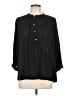 J.Crew 100% Modal Black 3/4 Sleeve Blouse Size L - photo 1