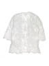 Shein 100% Polyester White 3/4 Sleeve Blouse Size 11 - photo 2
