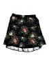 Ann Taylor LOFT 100% Polyester Floral Black Skort Size M - photo 2