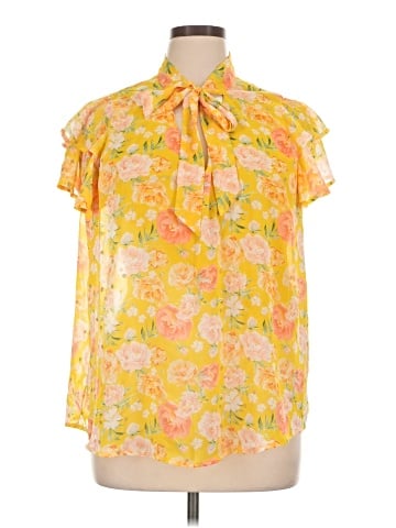 By Design Short Sleeve Blouse (view 1)