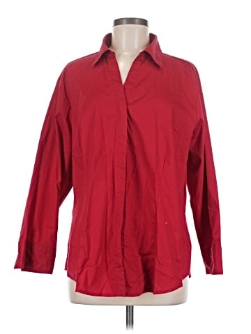 Riders by Lee 3/4 Sleeve Button-Down Shirt (view 1)