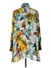 John Mark Print Yellow 3/4 Sleeve Blouse Size L - photo 2
