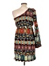 Judith March Print Teal Cocktail Dress Size L - photo 2