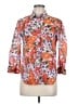 HD in Paris Floral Orange 3/4 Sleeve Blouse Size 6 - photo 1