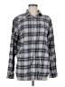 Columbia Plaid Gray Long Sleeve Blouse Size M - photo 1