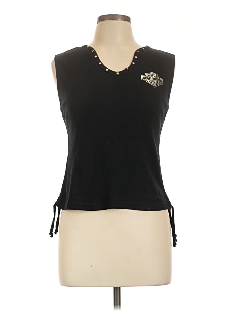 Pre-owned Harley Davidson Sleeveless T-shirt In Black
