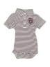 Garb 100% Polyester Stripes Burgundy Short Sleeve Onesie 3-6 MO / 6 MO - photo 1