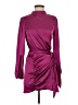 Glam 100% Polyester Solid Burgundy Cocktail Dress Size S - photo 1