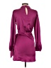 Glam 100% Polyester Solid Burgundy Cocktail Dress Size S - photo 2