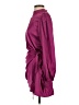 Glam 100% Polyester Solid Burgundy Cocktail Dress Size S - photo 5