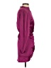 Glam 100% Polyester Solid Burgundy Cocktail Dress Size S - photo 4