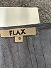 Flax 100% Linen Gray Long Sleeve Blouse Size 6 (S) - photo 7