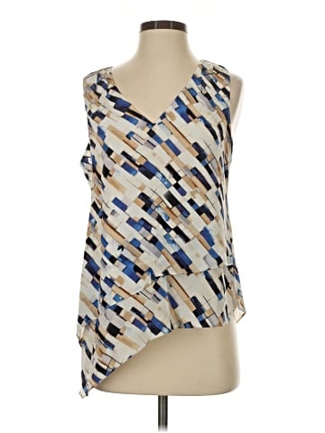 White House Black Market Sleeveless Silk Top (view 1)