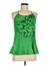 Milano 100% Polyester Green Sleeveless Blouse Size M - photo 1