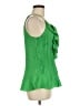 Milano 100% Polyester Green Sleeveless Blouse Size M - photo 4