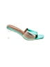She & In Color Block Teal Sandals Size EU 38 - photo 1