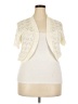 Assorted Brands 100% Acrylic Ivory Shrug Size 2X - photo 1