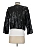 Anne Klein 100% Leather Metallic Black Blazer Size XS - photo 2