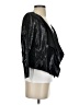 Anne Klein 100% Leather Metallic Black Blazer Size XS - photo 4