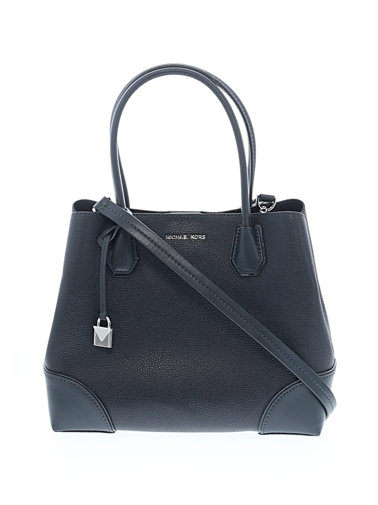 Pre-owned Michael Michael Kors Leather Satchel In Blue