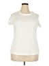 Danskin Now 100% Polyester Ivory Short Sleeve T-Shirt Size XXL - photo 1