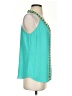 Bebe Teal Sleeveless Blouse Size S - photo 4