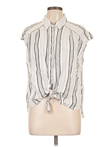 Sharagano Sleeveless Button-Down Shirt (view 1)