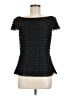 Cachet Black Short Sleeve Top Size 8 - photo 1