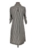 Mlle Gabrielle Stripes Silver Casual Dress Size S - photo 2
