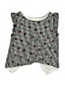 Btween Gray Ivory Sleeveless Blouse Size 6 - photo 1