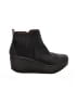 Yellow Box Black Ankle Boots Size 8 1/2 - photo 1