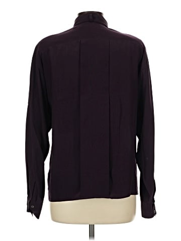 Linda Allard Ellen Tracy Long Sleeve Silk Top (view 2)
