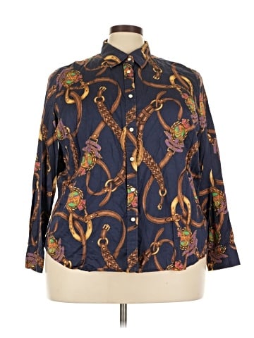 Lauren by Ralph Lauren Long Sleeve Button-Down Shirt (view 1)