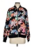 Jason Wu 100% Polyester Floral Black Track Jacket Size S - photo 1