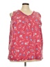 Woman Within 100% Cotton Red Tank Top Size 26 (2X) - photo 1
