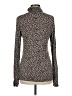 Apt. 9 Animal Print Brown Turtleneck Sweater Size M - photo 2