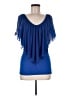 Venus Blue Short Sleeve Top Size M - photo 1