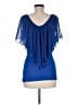 Venus Blue Short Sleeve Top Size M - photo 2