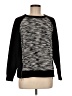 Susan Graver Chevron-herringbone Black Pullover Sweater Size M - photo 1