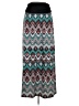 Vanity Chevron-herringbone Teal Casual Skirt Size M - photo 1