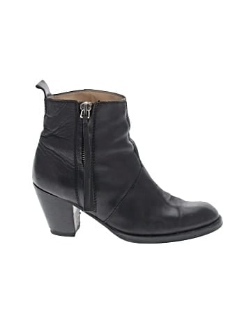Acne leather ankle boots (view 1)