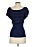 Cache Blue Short Sleeve Top Size S - photo 2