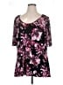 Susan Lawrence Black Short Sleeve Top Size 1X - photo 1